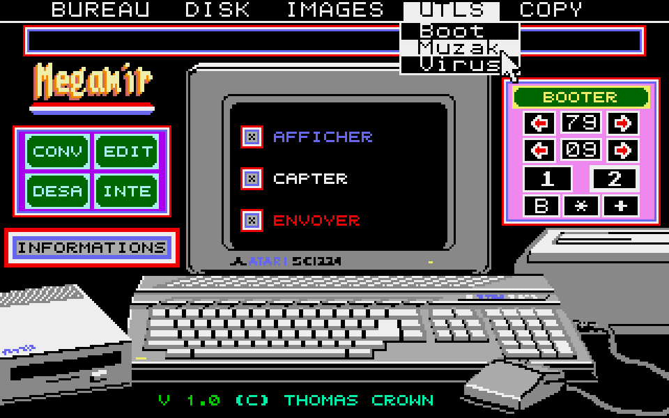 Megamir atari screenshot